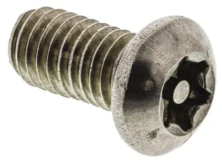 Produktfoto 1 von RS PRO Sicherheitsschraube Sicherheits Innensechskant Taste, Edelstahl glatt, M6 x 12 mm