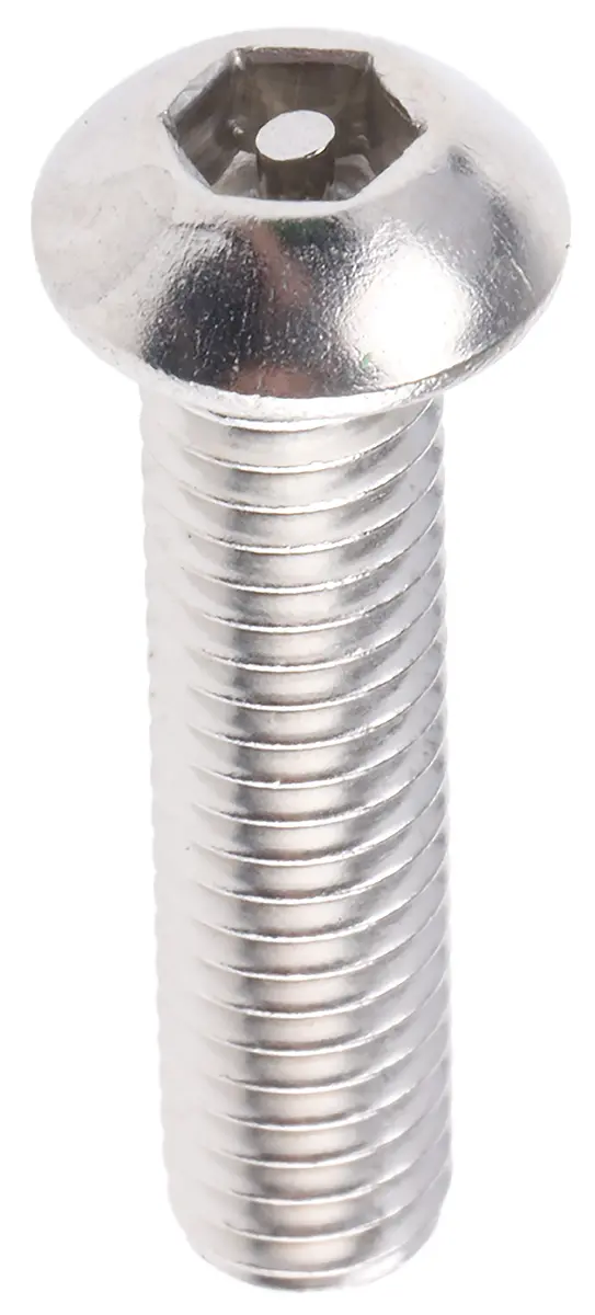 Produktfoto 1 von RS PRO Sicherheitsschraube Sicherheits Innensechskant Taste, Edelstahl glatt x 25 mm