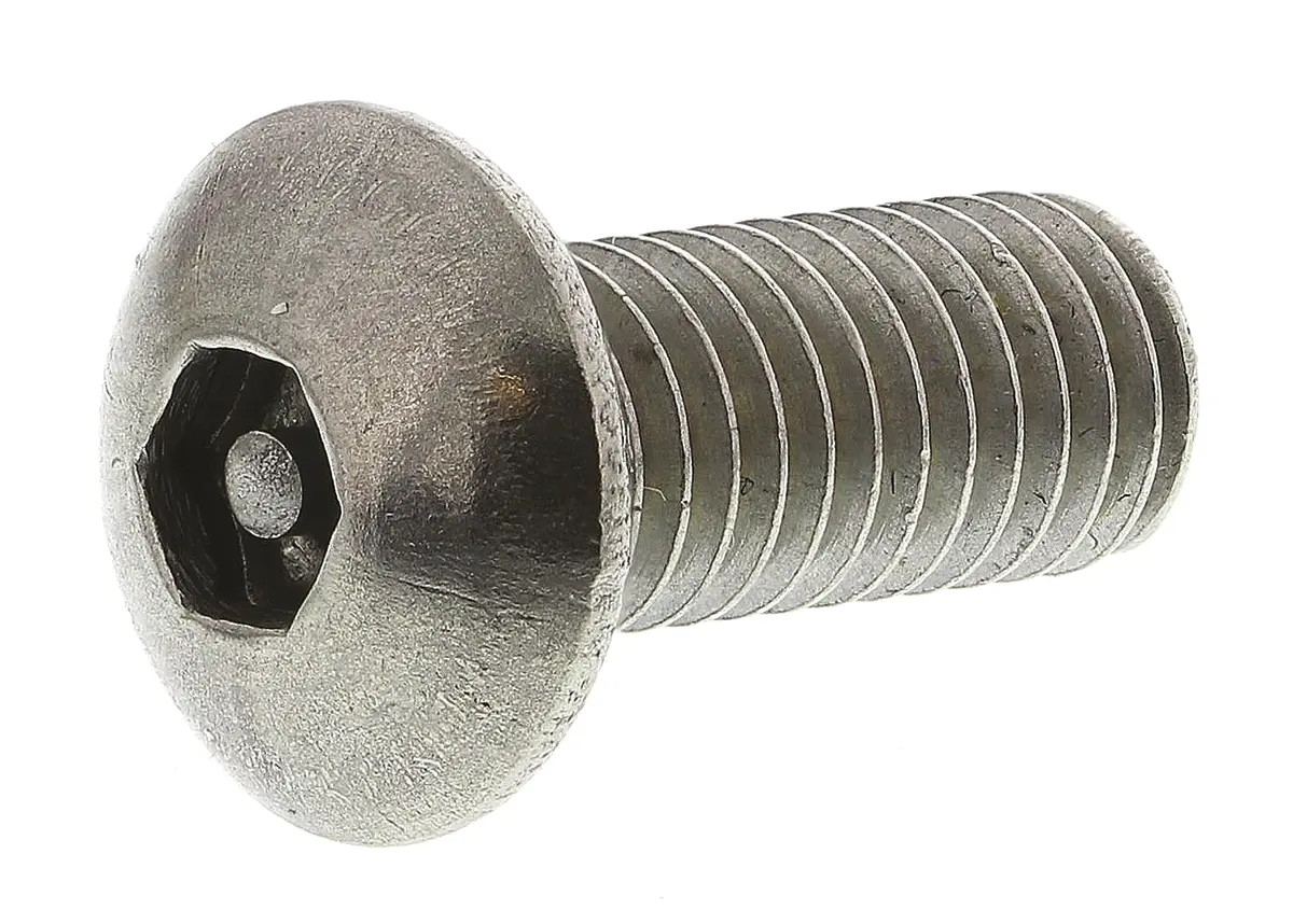 Produktfoto 1 von RS PRO Sicherheitsschraube Sicherheits Innensechskant Taste, Edelstahl glatt x 12 mm
