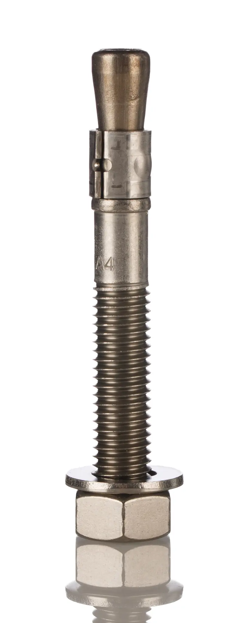 Produktfoto 1 von RS PRO Ankerschraube M12 x 95 mm Stärke 10 mm max. Edelstahl 12 mm