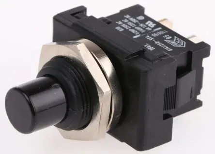 Produktfoto 1 von Marquardt Druckschalter Rastend Panel Ø 16.6 x 23.9 mm, SPST / 6A 12 V dc 250 V ac, IP40