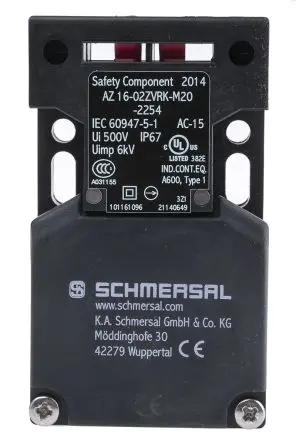 Produktfoto 1 von Schmersal AZ16 Sicherheits-Verriegelungsschalter Mit Schlüssel Verriegelung 2 Öffner Glasfaserverstärkter Kunststoff