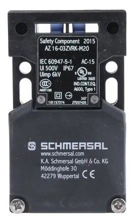 Produktfoto 1 von Schmersal AZ16 Sicherheits-Verriegelungsschalter Mit Schlüssel Verriegelung 3 Öffner Glasfaserverstärkter Kunststoff