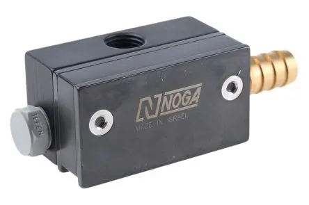 Produktfoto 1 von Noga Y-Stecker Magnetischer Verteilersockel für Wirbelrohrdüse, Metall (2) 1/4 Zoll NPT-Steckverbinder,