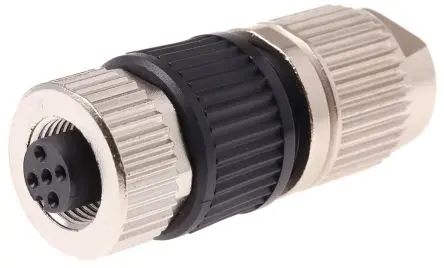 Produktfoto 1 von HARTING Harax M12 20.5 mm M12 Rundsteckverbinder Buchse 4-polig Buchse 6A Kabel IP65, IP67