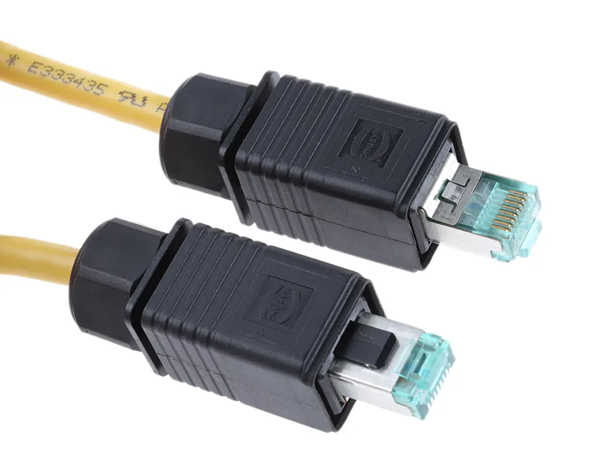 Produktfoto 1 von HARTING Kat. 6 Ethernet-Kabel, 3 m, Grün U/FTP Stecker, A RJ45 Stecker, B RJ45, Polyvinylchlorid