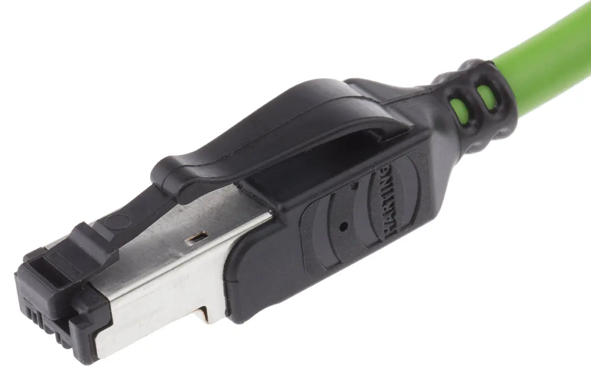 Produktfoto 1 von HARTING Cat.5 Ethernet-Kabel, 1.5 m, Grün U/FTP Stecker, A RJ45 Stecker, B RJ45, Polyvinylchlorid