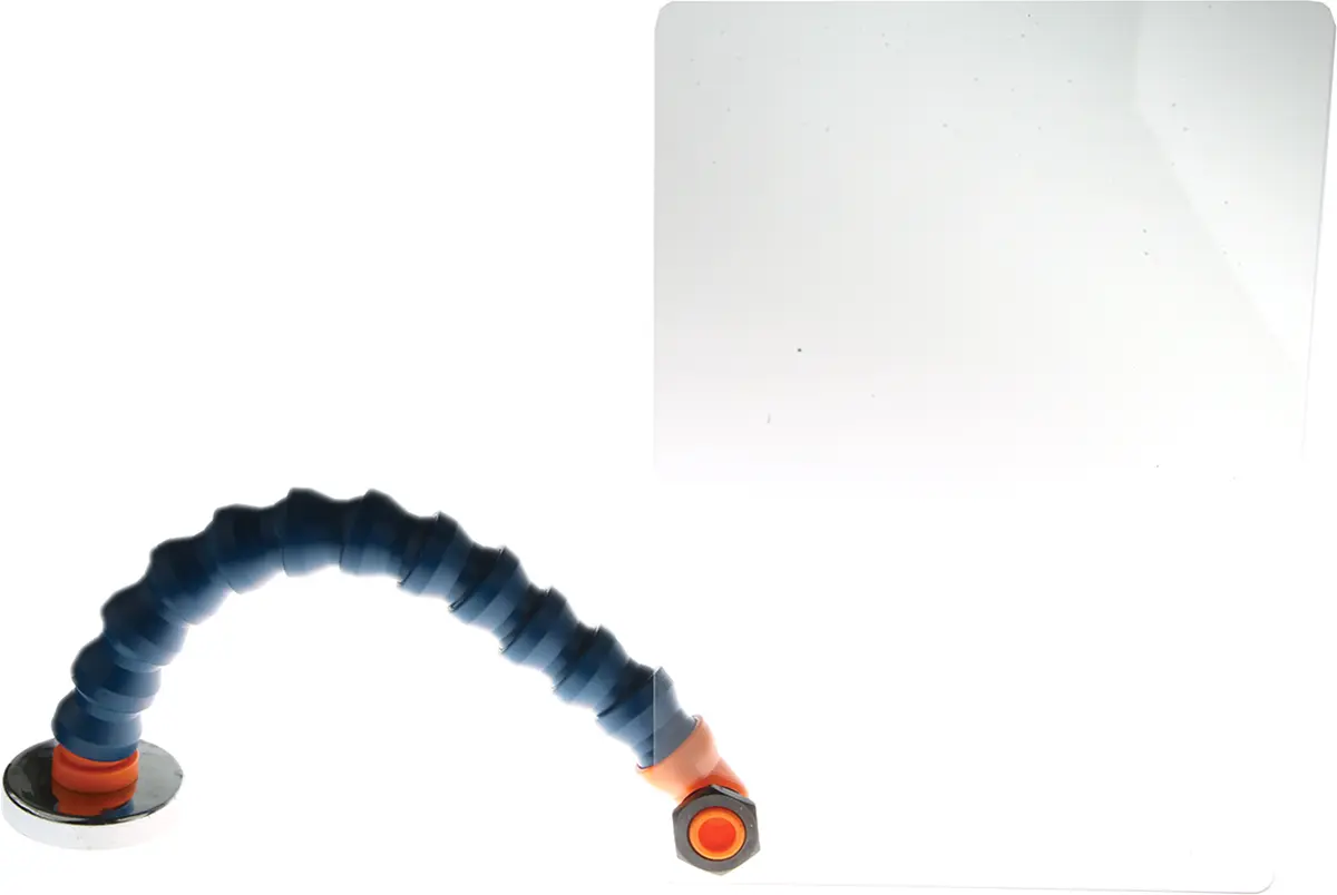 Produktfoto 1 von RS PRO Einsteck-Anschluss Schildsortiment für Flex-Kühlmittelschlauch, Polycarbonat Magnetfuß, Einbau, Verstellbarer