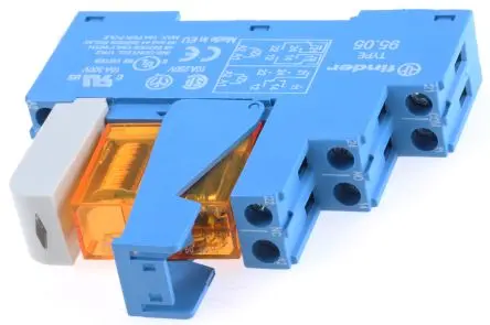 Produktfoto 1 von Finder 48 Interface Relais 24V ac, 2-poliger Umschalter DIN-Hutschiene 46mA