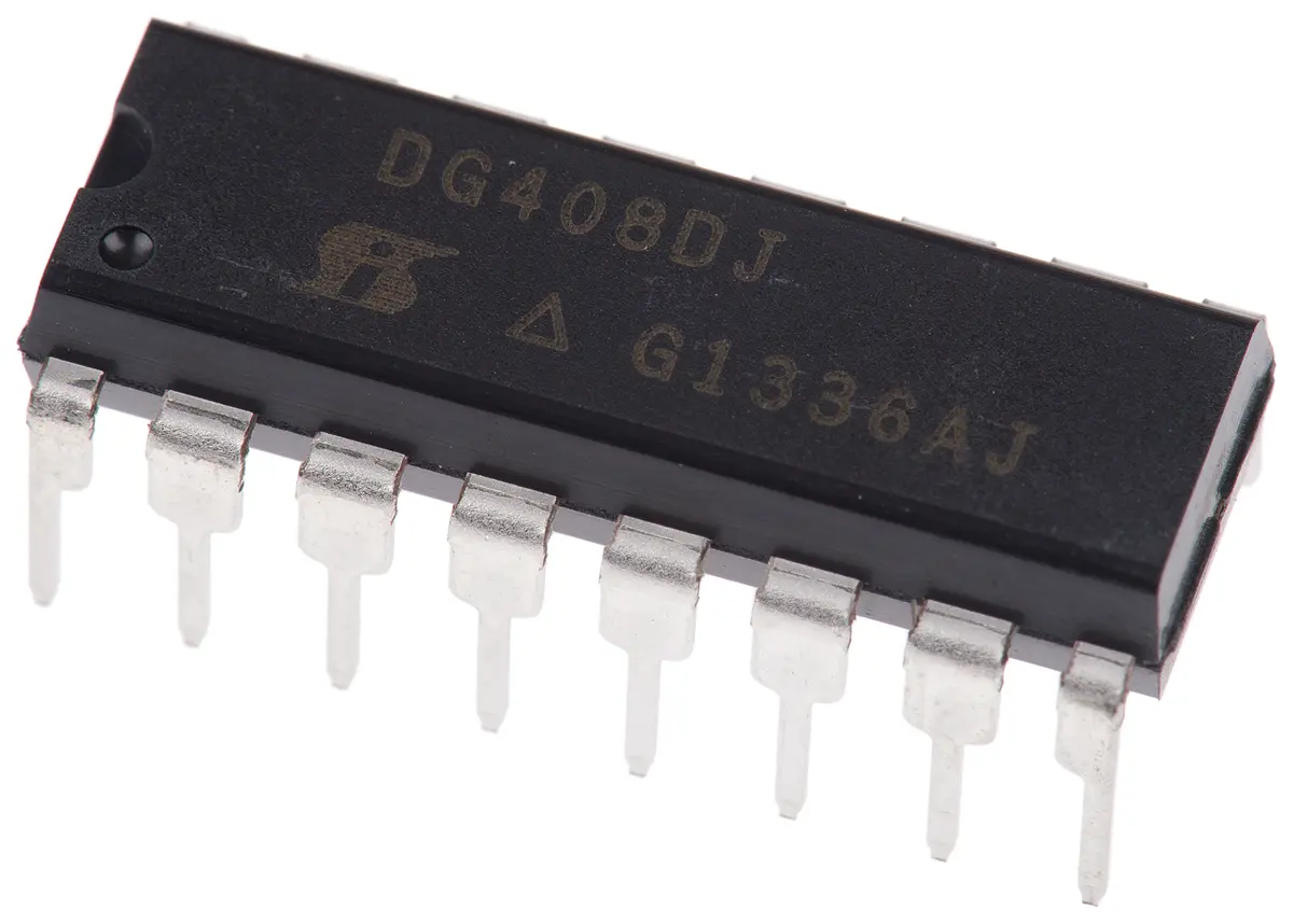 Produktfoto 1 von Vishay Analoger Schalter, 16-Pin 1, PDIP, CMOS Multiplexer, 36 V- bipolar, 5 V- bipolar