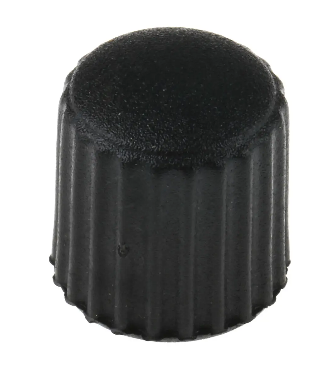 Produktfoto 1 von RS PRO Feststellschraube Schwarz M4 Thermoplast Gerändelt, mit Gewindebohrung Ø 15 mm