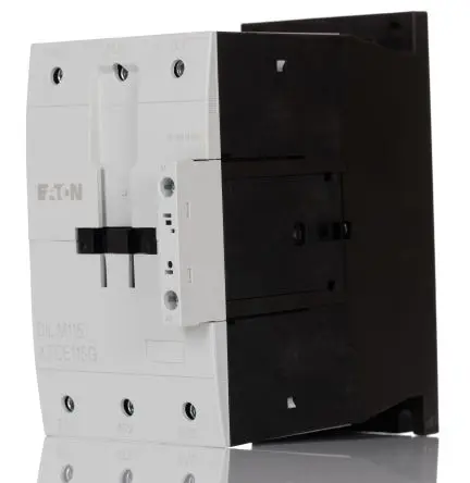 Produktfoto 1 von Eaton DILM Schütz 190V ac, 240 V ac-Spule, 3-polig, 690V ac / 115 A 240V ac 55 kW 3 Schließer Motorsteuerung, Umkehrend