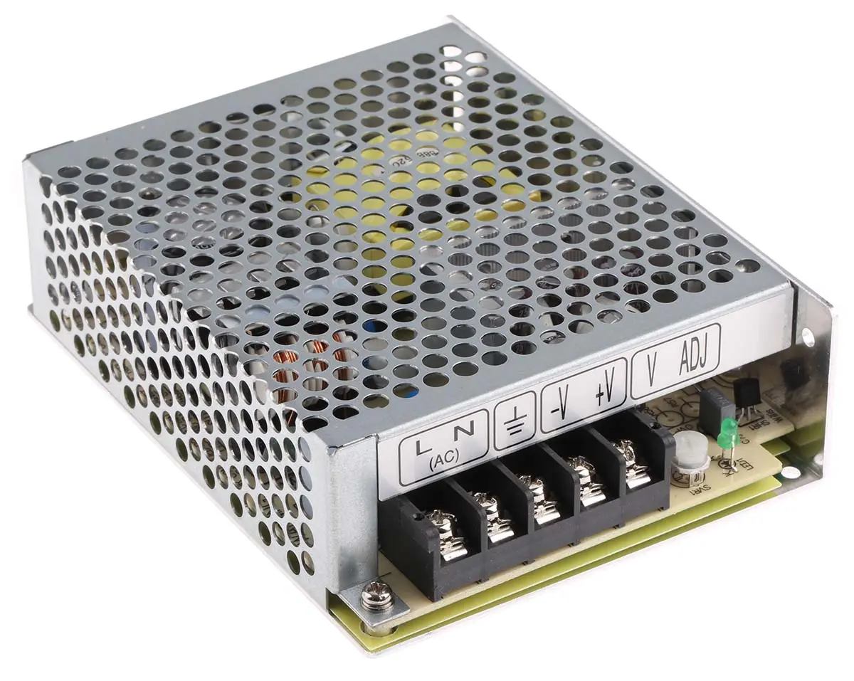 Produktfoto 1 von MEAN WELL RS-75 Schaltnetzteil 1 15V dc 75 W, Fahrgestell 370 V dc, 264V ac