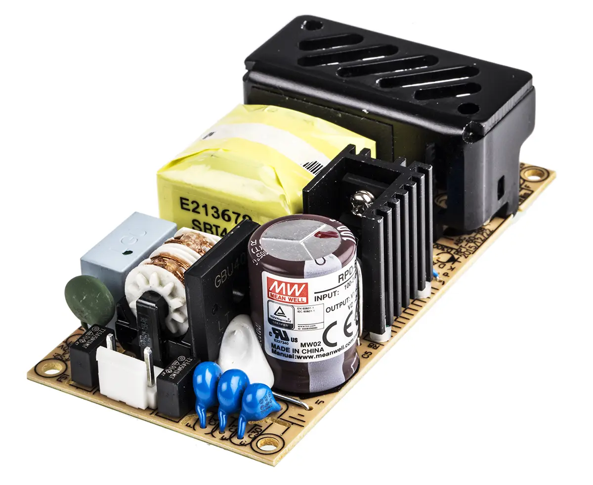 Produktfoto 1 von MEAN WELL Schaltnetzteil, 5 V dc, 24 V dc / 1.5A 2-Kanal 53.5W 127 → 370 V dc, 90 → 264 V ac Offene