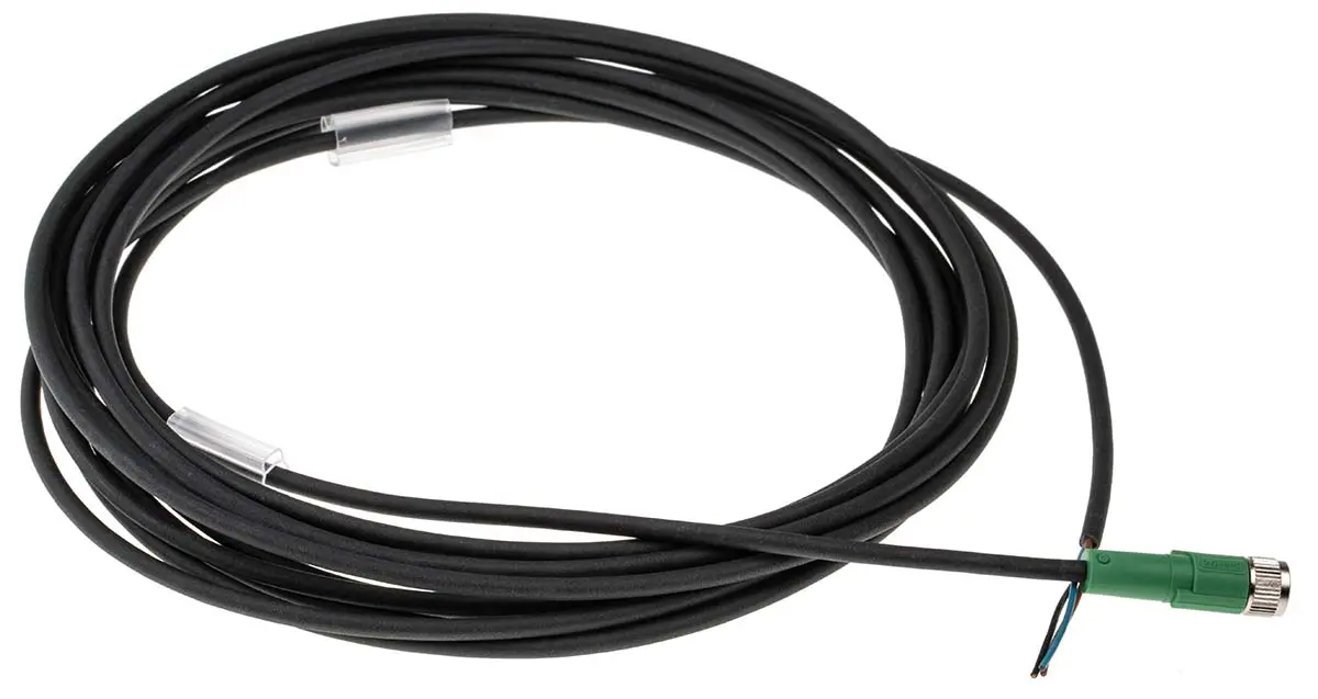 Produktfoto 1 von Phoenix Contact SAC, 3-polig Sensor-Betätigungselementkabel, Gerade Buchse 3 / Nicht abgeschlossen, Länge 5 m