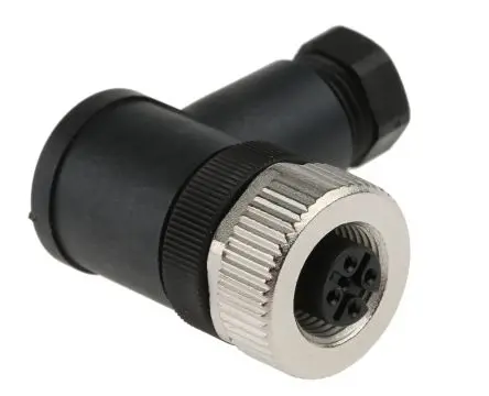 Produktfoto 1 von Phoenix Contact SACC 20 mm M12 Rundsteckverbinder Buchse 4-polig Buchse 4A Kabel IP67