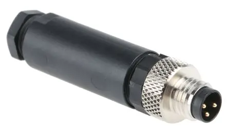 Produktfoto 1 von Phoenix Contact SACC M8 M8 Rundsteckverbinder Stecker 3-polig Stecker 4A Kabel IP68