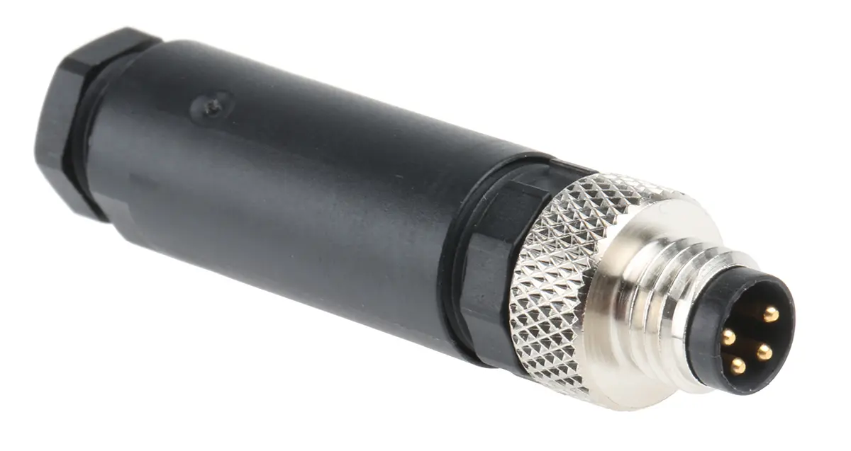 Produktfoto 1 von Phoenix Contact SACC M8 M8 Rundsteckverbinder Stecker 4-polig Stecker 4A Kabel IP67