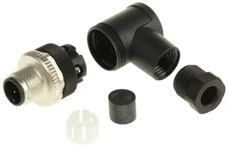 Produktfoto 1 von Phoenix Contact SACC-M12 M12 M12 Rundsteckverbinder Stecker 4-polig Stecker 4A Kabel IP67