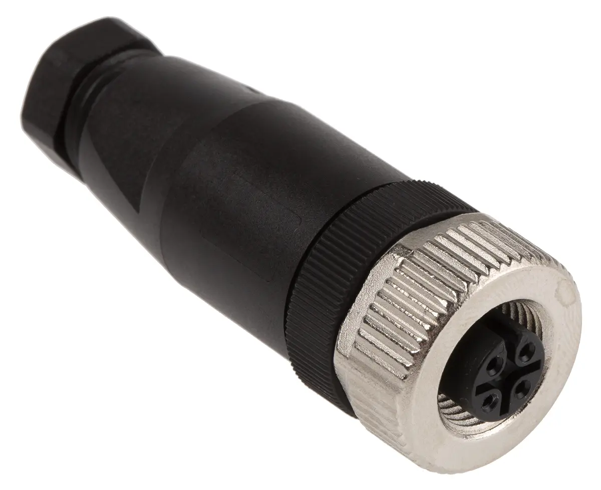 Produktfoto 1 von Phoenix Contact SACC 20 mm M12 Rundsteckverbinder Buchse 4-polig Buchse 4A Kabel IP40