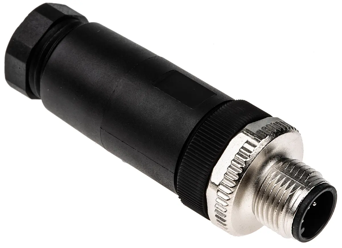 Produktfoto 1 von Phoenix Contact SACC 20 mm M12 Rundsteckverbinder Stecker 5-polig Stecker 25A Kabel IP40