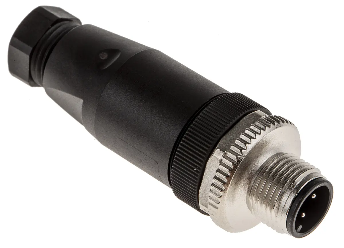 Produktfoto 1 von Phoenix Contact SACC 20 mm M12 Rundsteckverbinder Stecker 4-polig Stecker 4A Kabel IP40