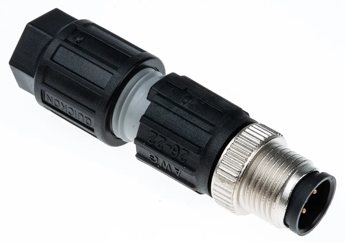 Produktfoto 1 von Phoenix Contact 16.3 mm M12 Anschluss Stecker 4-polig Stecker 4A Kabel IP65, IP67