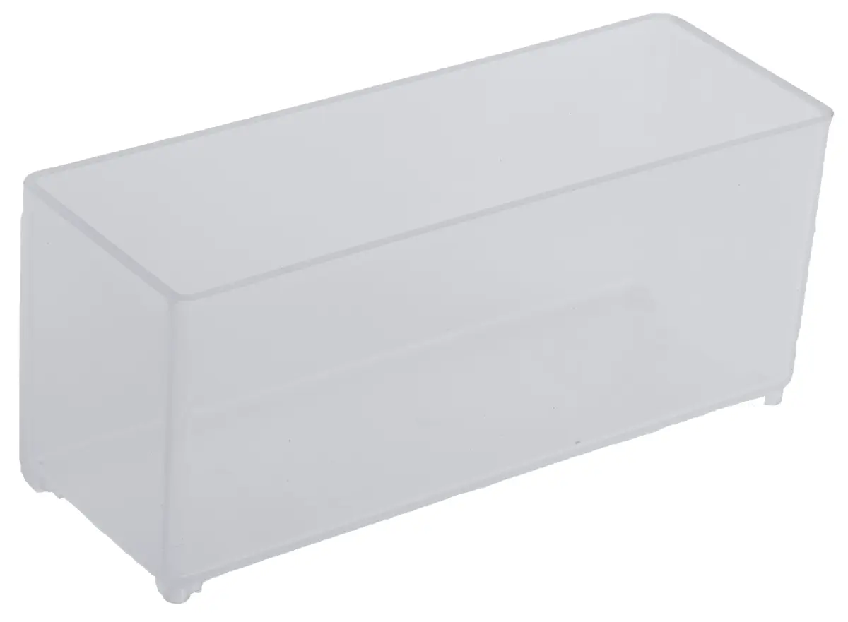 Produktfoto 1 von Raaco Kleinteilebox, Polypropylen Klar, 1 Fächer, 47 mm x 39 mm x 109 mm