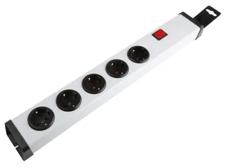 Produktfoto 1 von Ehmann VARIO LINEA Typ F Steckdosenleiste Überspannungsschutz, 5-fach 16A, 250V