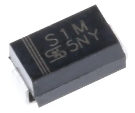 Produktfoto 1 von Taiwan Semiconductor S1M Oberfläche Diode Wechselnd Einfach, 1 kV / 1 A, 2-Pin DO-214AC