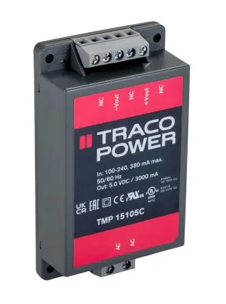 Produktfoto 1 von TRACOPOWER TMP Schaltnetzteil 1 5V dc 15 W, Fahrgestell 264V ac