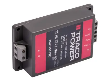TRACOPOWER TMP Schaltnetzteil 2 12V dc 15 W, Fahrgestell 264V ac