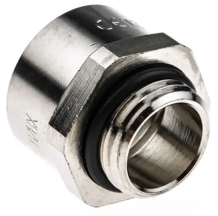 Produktfoto 1 von Lapp SKINDICHT Kabelverschraubung Adapter Typ Vergrößerer M20 M16 Messing vernickelt IP68 Grau -30 °C / 90 °C