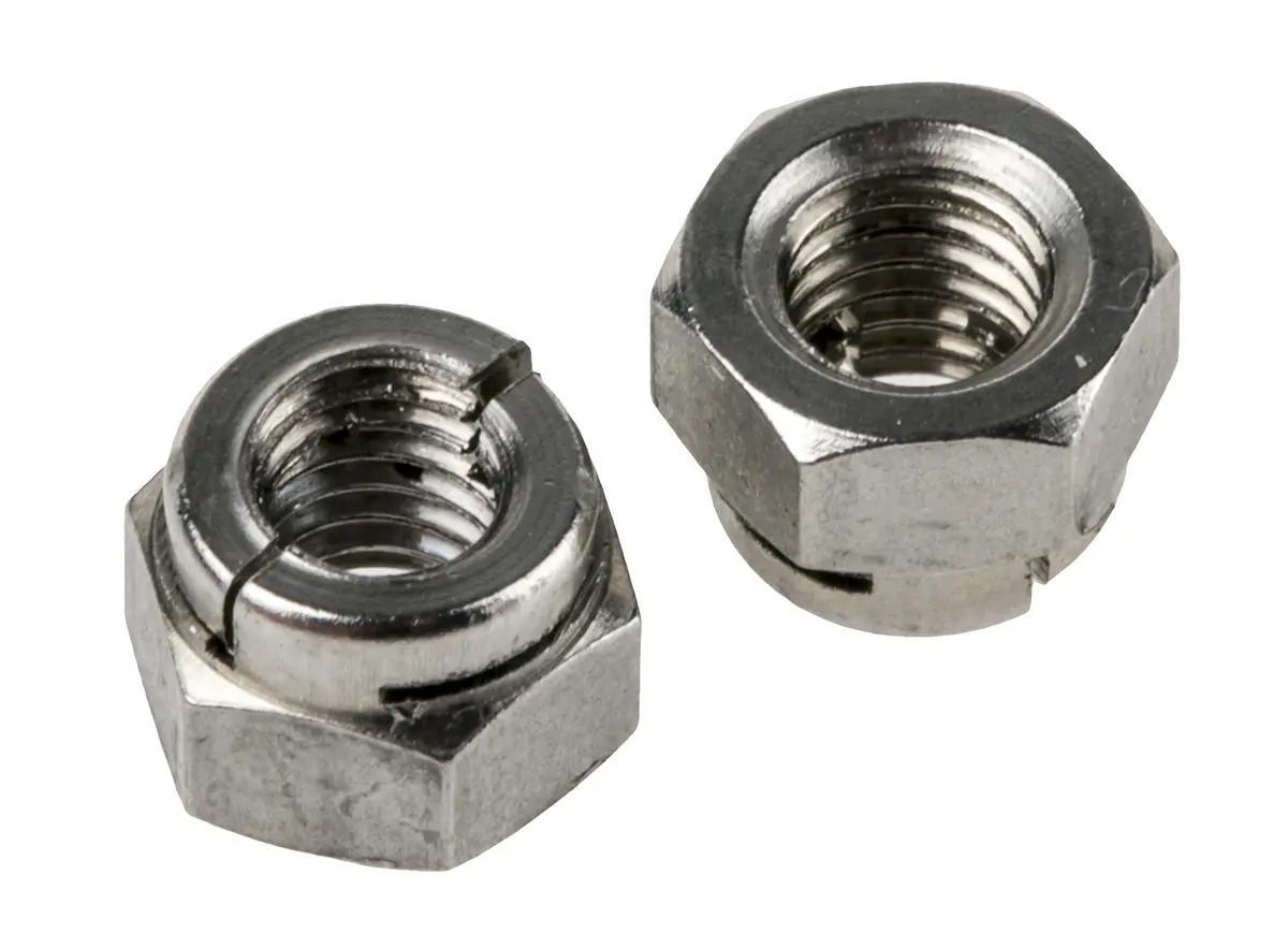 Produktfoto 1 von RS PRO Sicherungsmuttern, M5 Selbstsichernd 8.0mm Glatt A4 316