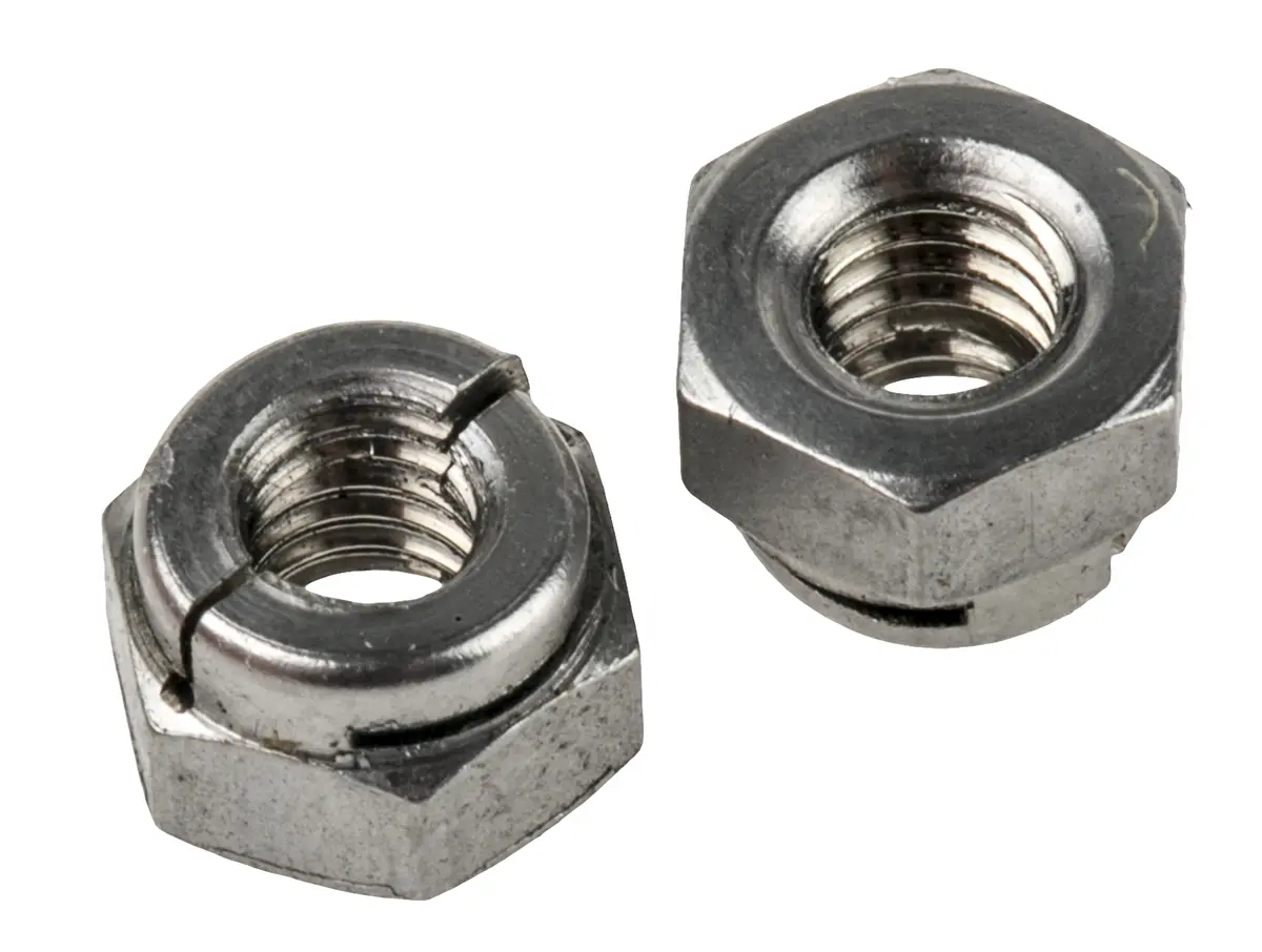 Produktfoto 1 von RS PRO Sicherungsmuttern, M4 Selbstsichernd 7.0mm Glatt A4 316
