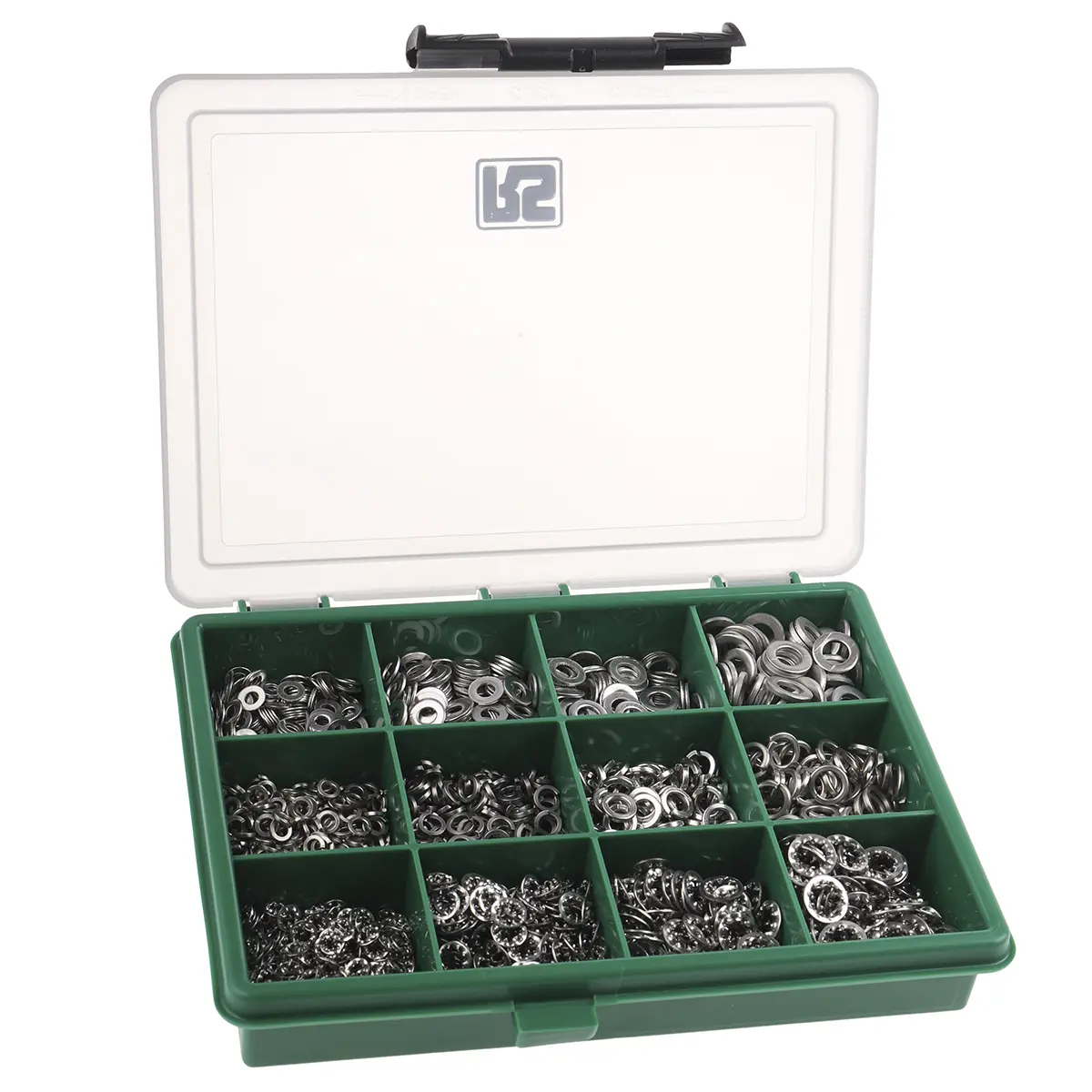 Produktfoto 1 von RS PRO Edelstahl Unterlegscheiben-Kit, 1500-teilig