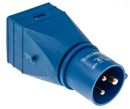 Produktfoto 1 von Legrand Industrieller Stromversorgungssteckverbinder-Adapter Violett 2P+PE, 230V Gerade IP40 16A