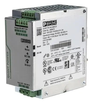 Produktfoto 1 von Phoenix Contact QUINT POWER DIN-Schienen Netzteil Schaltnetzteil 264V ac AC / 5 A 56V dc DC 240 W