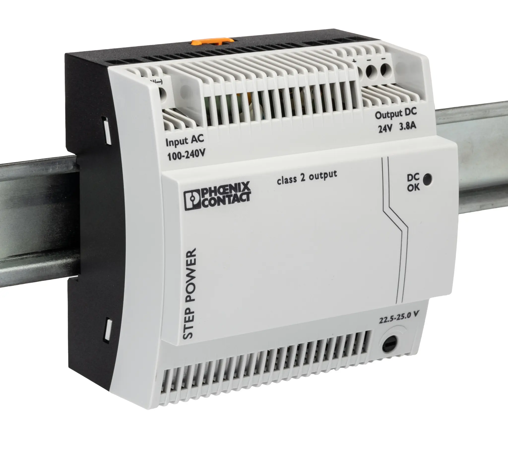 Produktfoto 1 von Phoenix Contact STEP POWER STEP-PS/ 1AC/24DC/3.8/C2LPS DIN-Schienen Netzteil Getaktet 24V dc / 3.8A 91W 85 →
