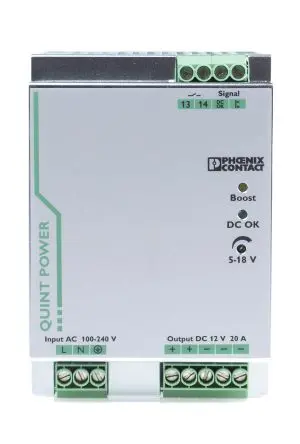 Produktfoto 1 von Phoenix Contact QUINT POWER DIN-Schienen Netzteil Geschalteter Modus 264V ac AC / 20 A 18V dc DC 240 W
