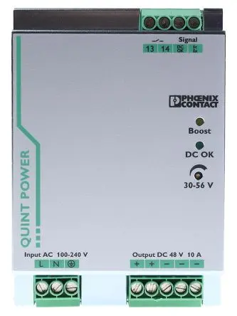 Produktfoto 1 von Phoenix Contact QUINT POWER DIN-Schienen Netzteil Geschalteter Modus 264V ac AC / 10 A 56V dc DC 480 W
