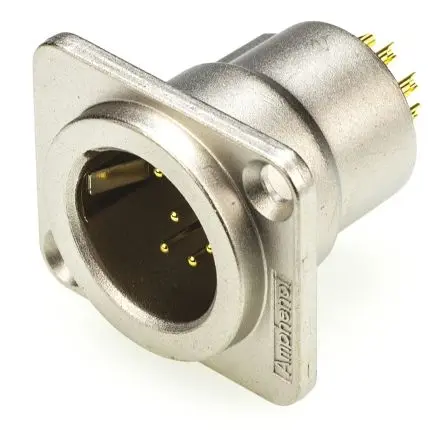 Produktfoto 1 von Amphenol Industrial Gerade 7-polig Panel Stecker Gold Silber XLR-Steckverbinder, 133V