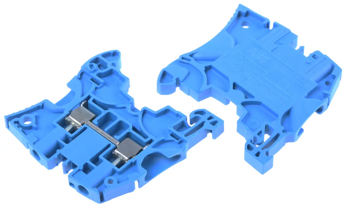 Produktfoto 1 von Entrelec ZS4 Anschlussklemmenblock für Durchkontaktierung 1 Blau, 4mm², 1kV ac Schraubbefestigung ATEX