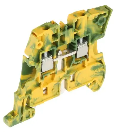 Produktfoto 1 von Entrelec ZS4 DIN-Tragschiene 1 Gelb, Grün, 4mm², 1000V Schraubbefestigung ATEX