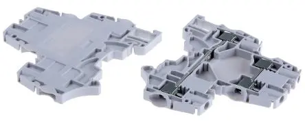 Produktfoto 1 von Entrelec SNK Doppelstock Reihenklemmen 2 Grau, 4mm², 800V ac Schraubbefestigung