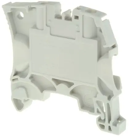 Produktfoto 1 von Entrelec ZS6 Anschlussklemmenblock für Durchkontaktierung 1 Grau, 6mm², 1000V ac Schraubbefestigung ATEX