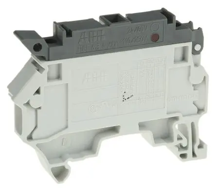 Produktfoto 1 von Entrelec SNK Reihenklemme mit Sicherungshalter 1 Grau, 4mm², 250V Schraubbefestigung Abgesichert