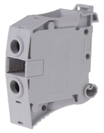 Produktfoto 1 von Entrelec ZS35 Anschlussklemmenblock für Durchkontaktierung 2 Grau, 35mm², 1000V ac Schraubbefestigung ATEX