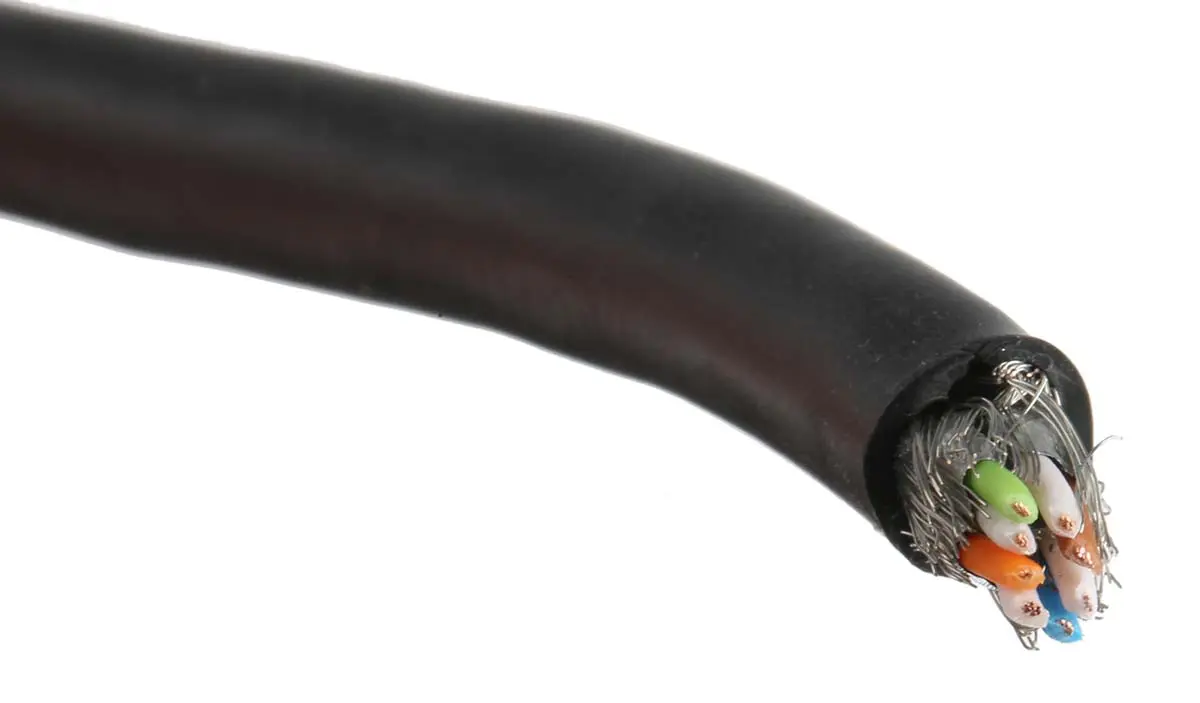 Produktfoto 1 von HARTING Kat. 6 Ethernet-Kabel, 100 m, Schwarz Abgeschirmt Geschirmt, Aussen ø 6.9 mm Außen-ø , Polyvinylchlorid