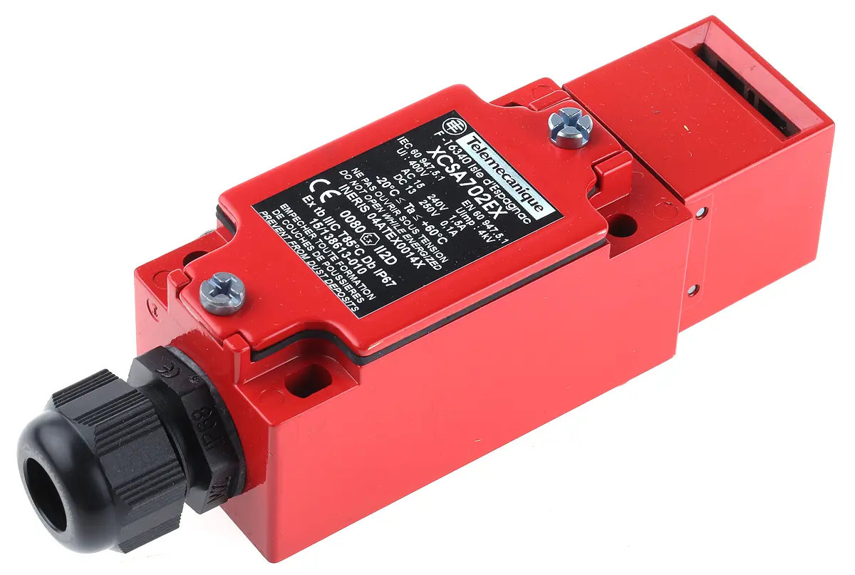 Produktfoto 1 von Telemecanique Sensors ATEX XCSA Sicherheits-Verriegelungsschalter Mit Schlüssel Mit Schlüssel Betätiger inklusive